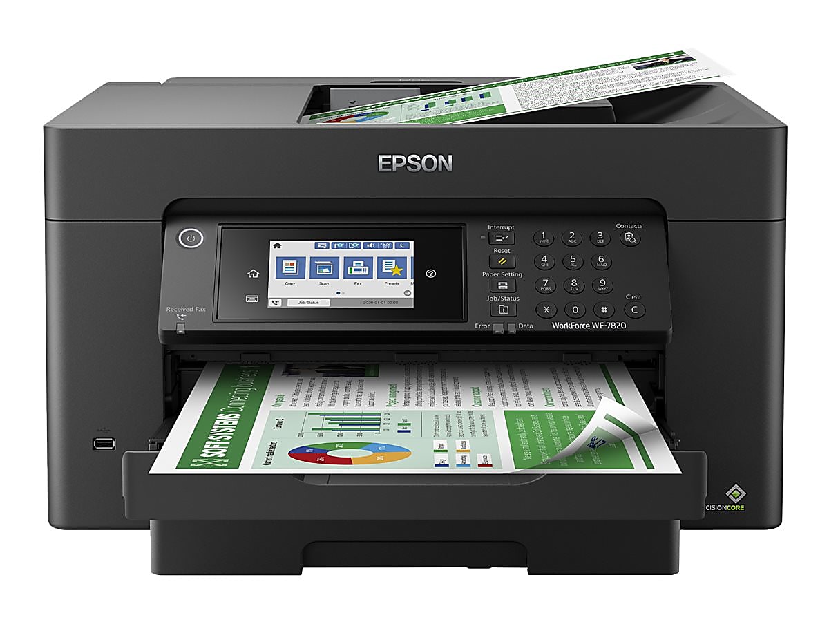 Epson® WorkForce® Pro WF-7820 Wireless Inkjet All-In-One Color Printer