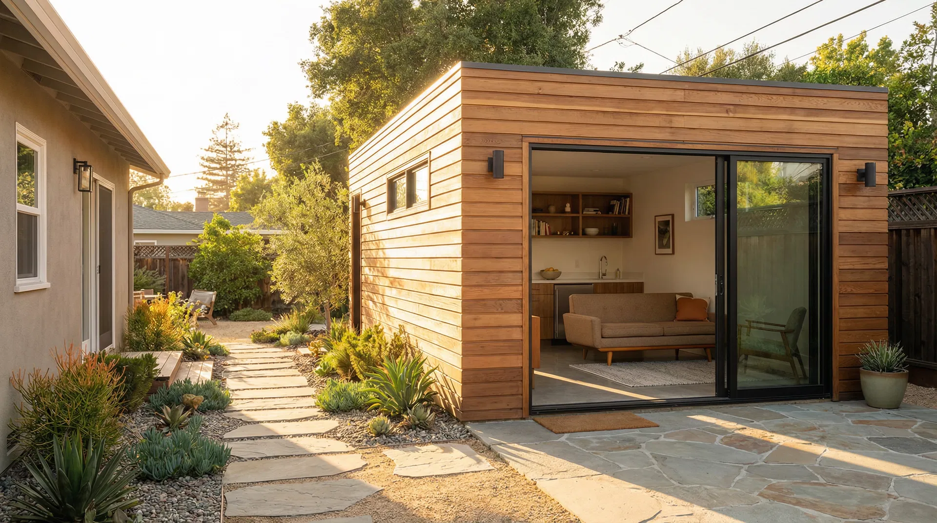 Detached ADU accessory dwelling unit built by Excove Builders in Rodeo CA