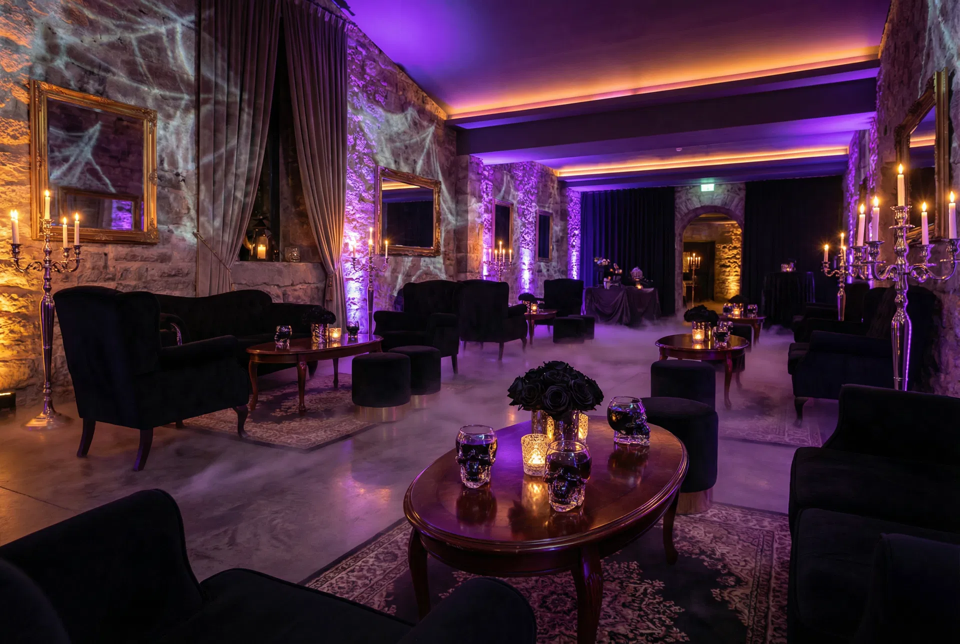 Halloween party lounge