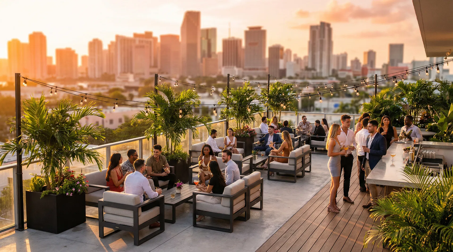 Miami penthouse rooftop