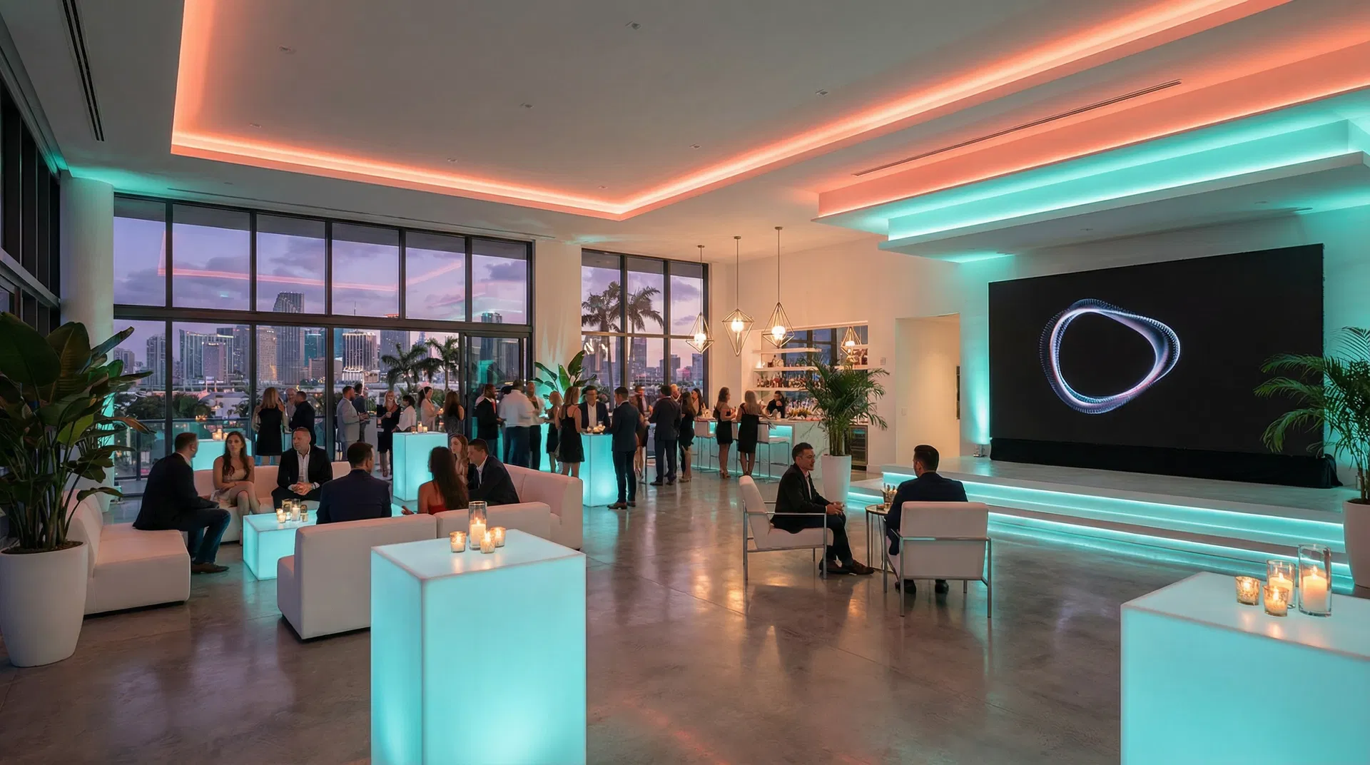 Penthouse venue interior