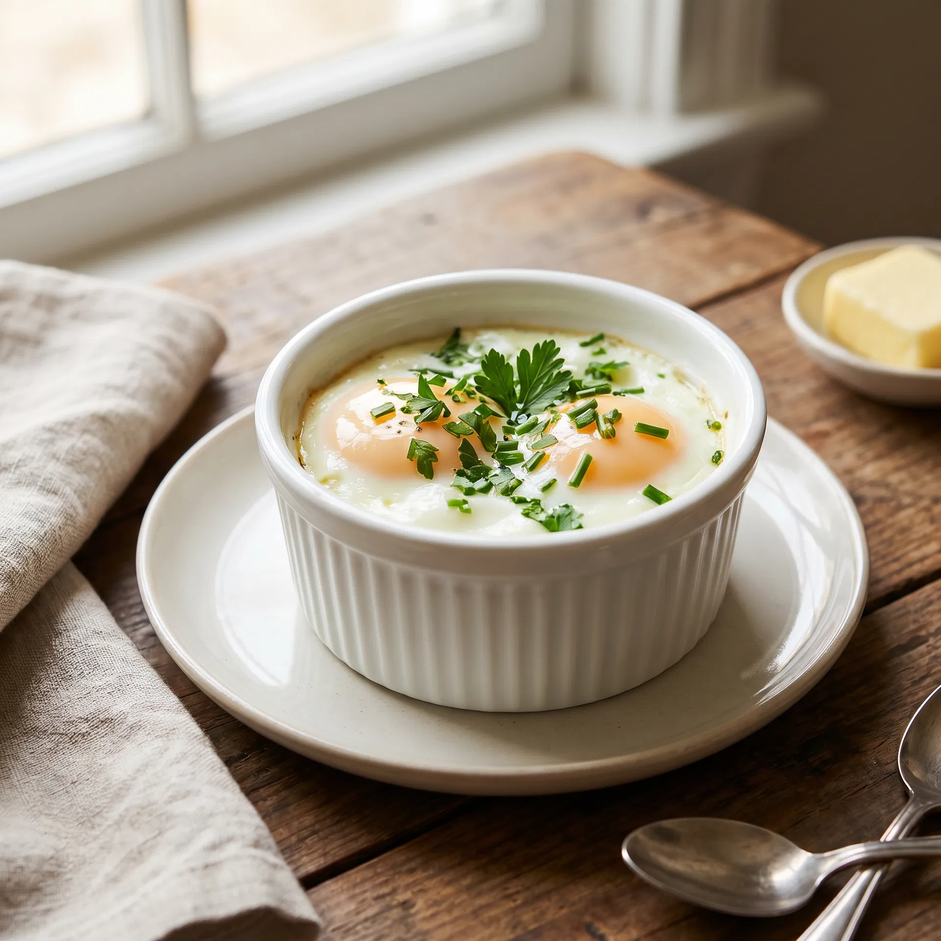 Œufs Cocotte aux Herbes
