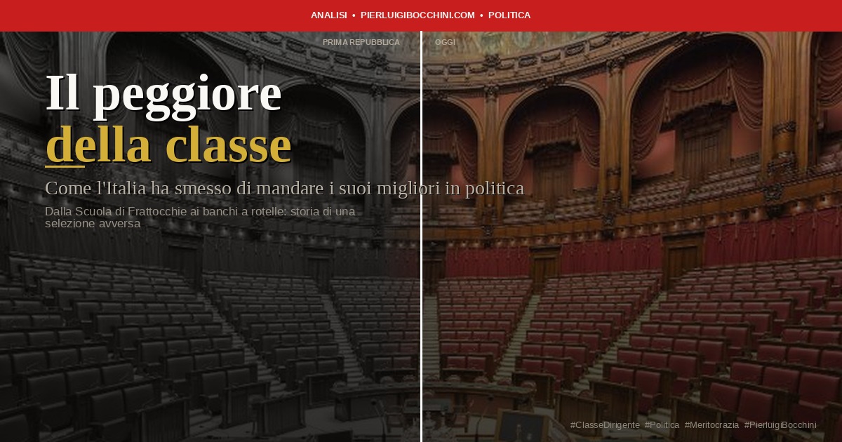 Politica italiana: come il sistema premia chi non merita