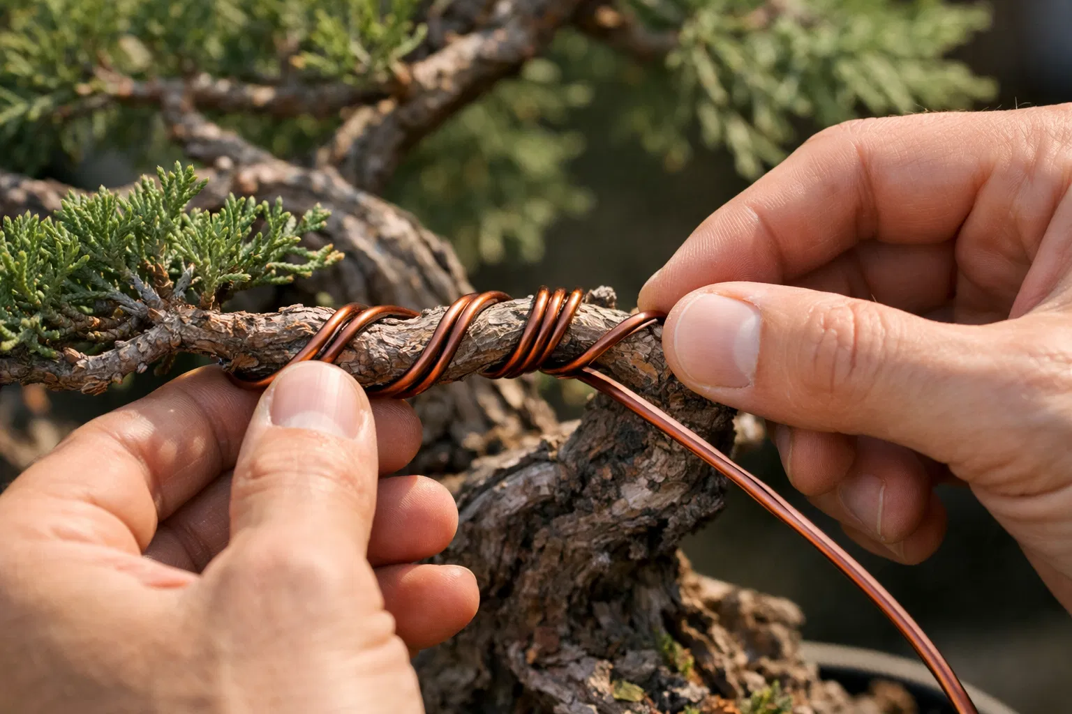 Técnica correcta de alambrado con alambre de cobre