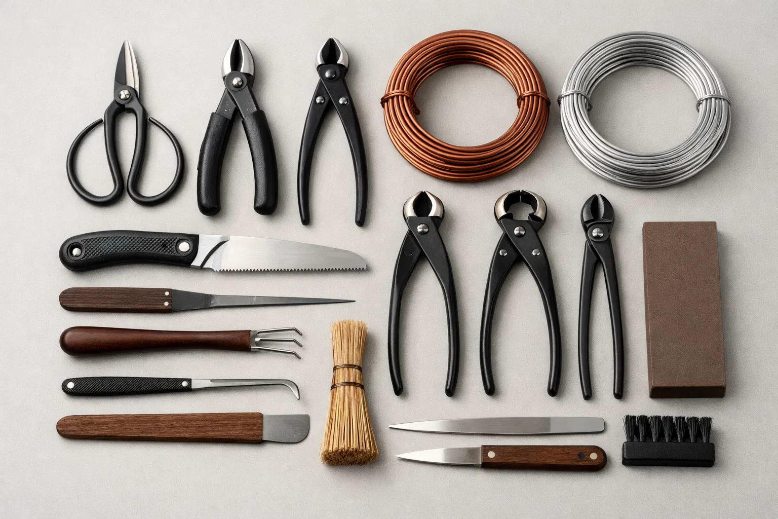 Herramientas esenciales para bonsái