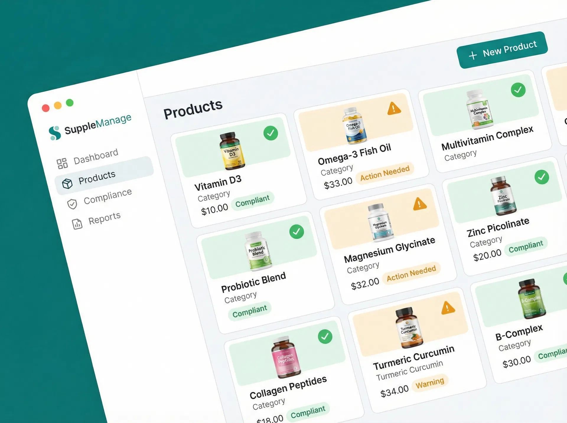 Product & Formula Management