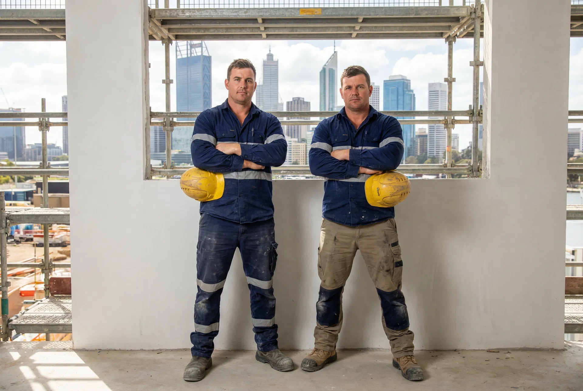 R&D Plastering team at work