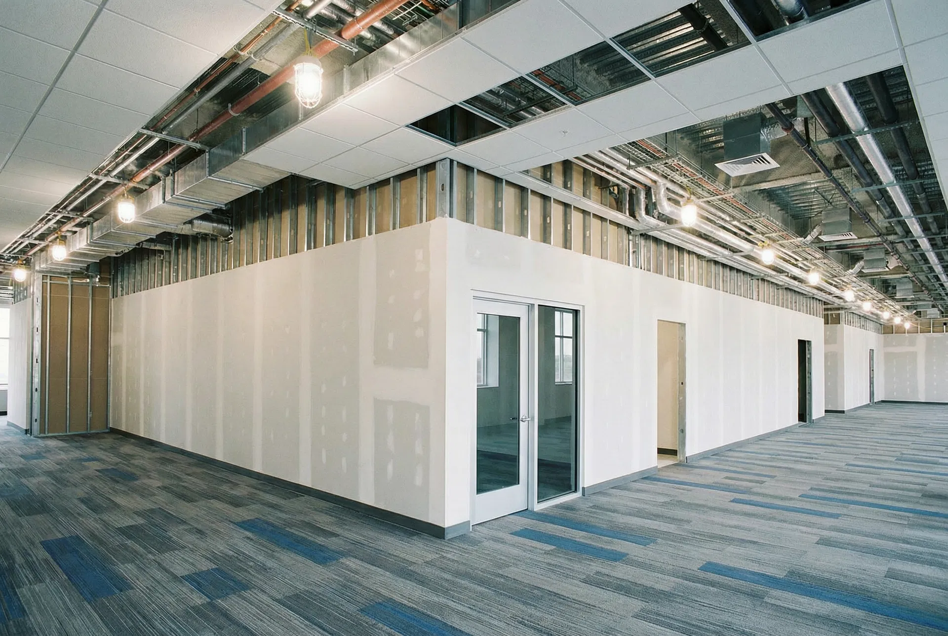 Office meeting room — glass partition fitout