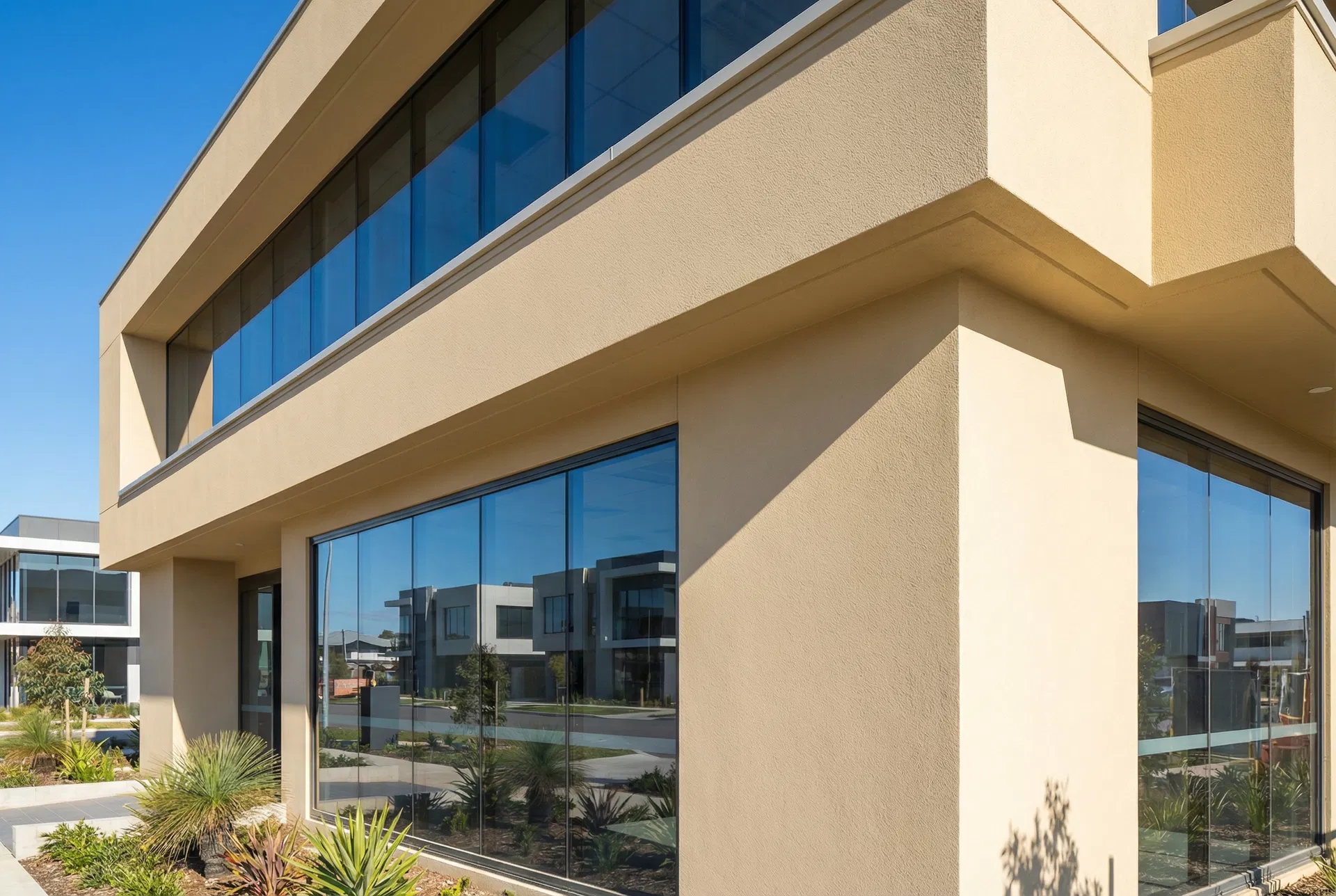 Commercial acrylic exterior render