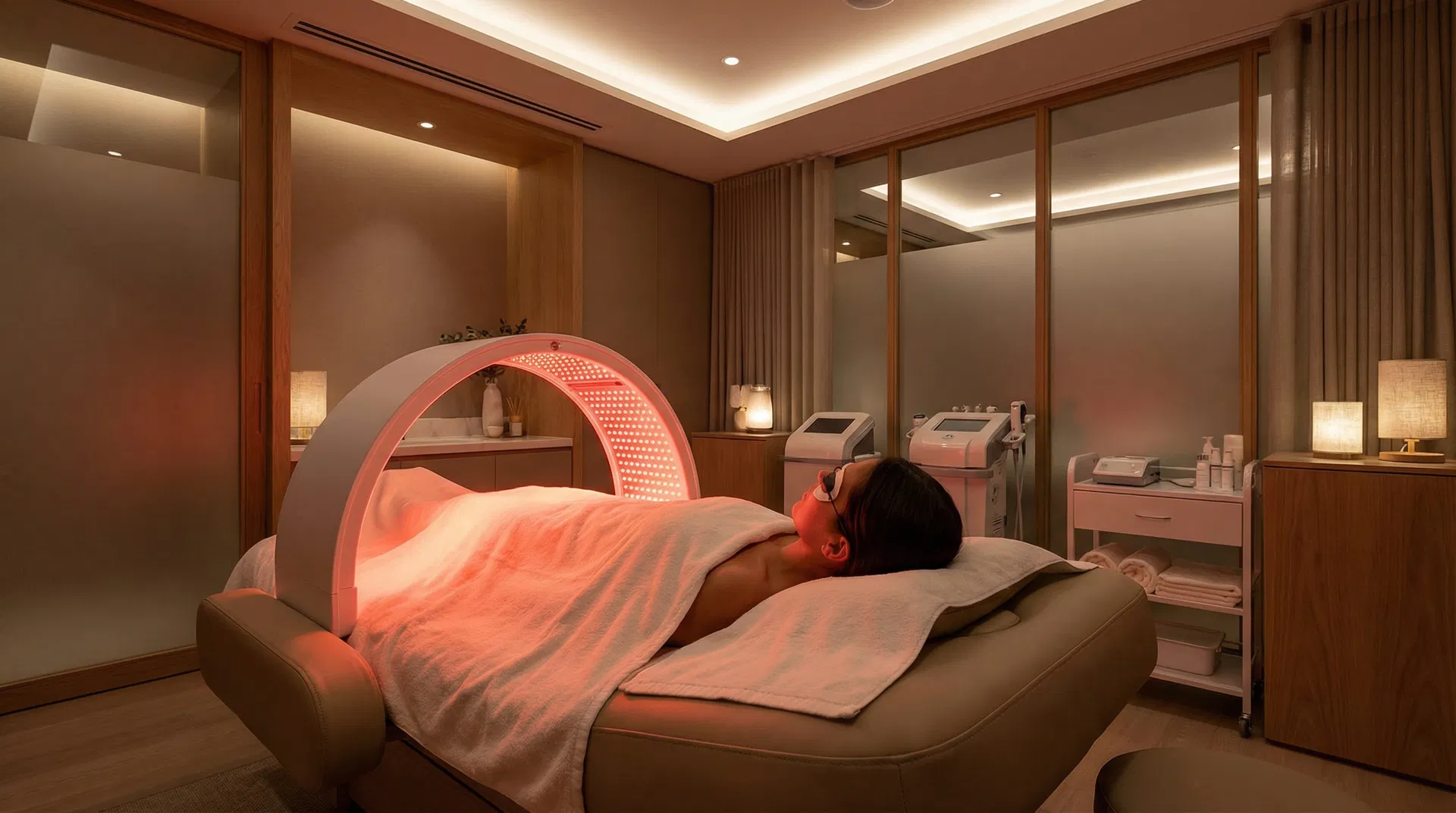 Professional red light therapy treatment at H2 Wellness Pro clinic