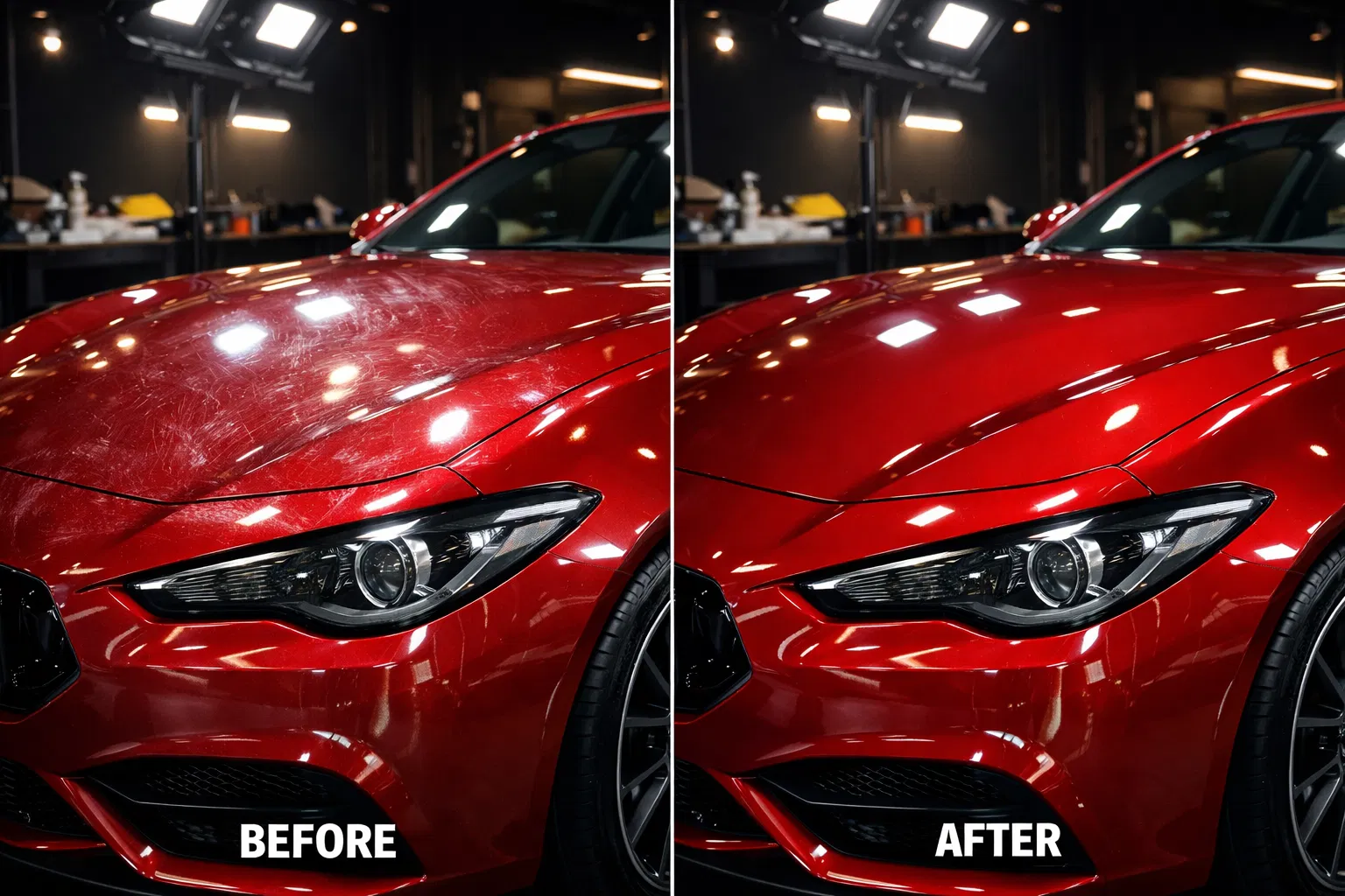 Corrección de Pintura - Antes y Después