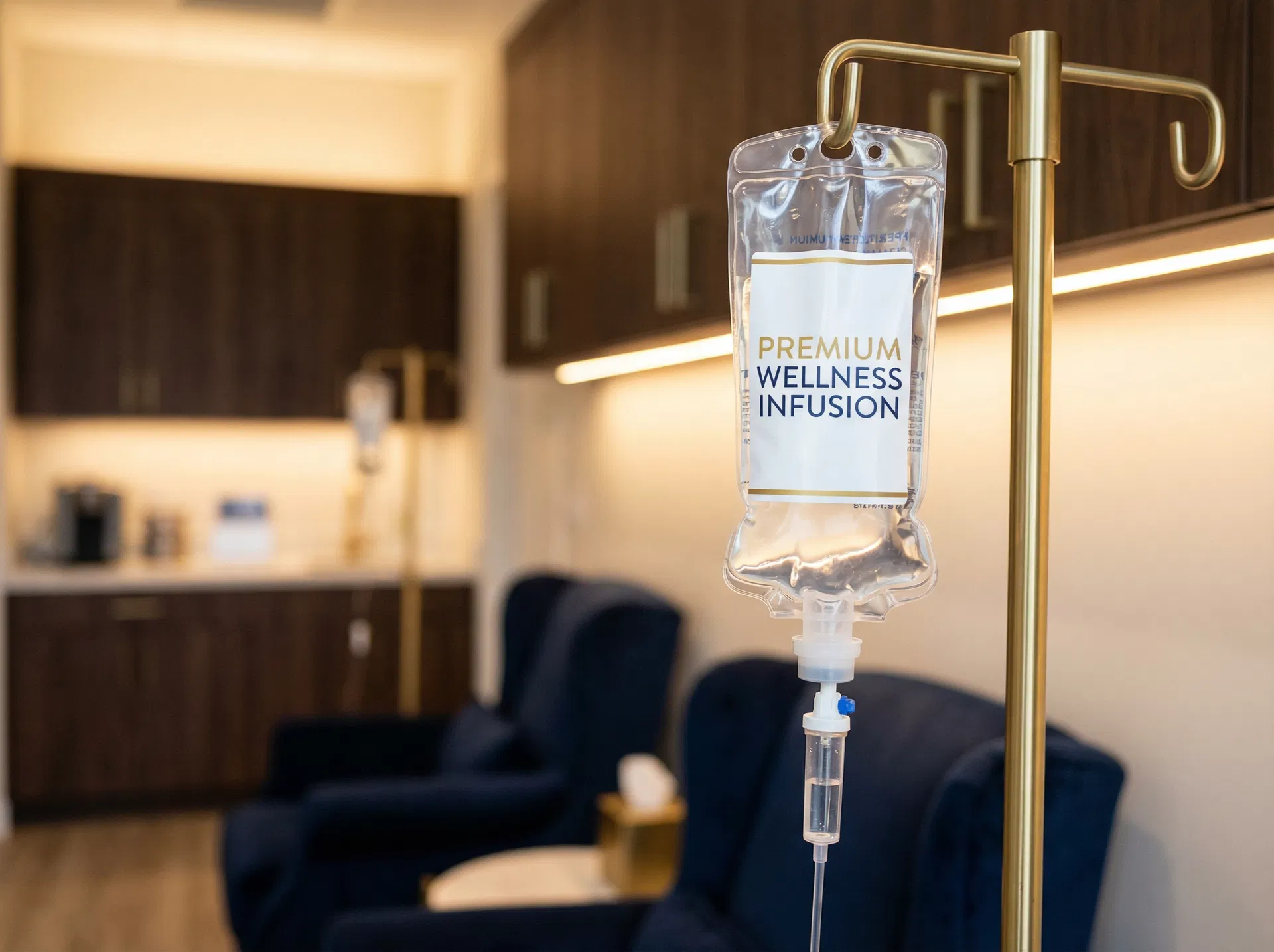 Premium IV drip setup at Australian Longevity Clinic