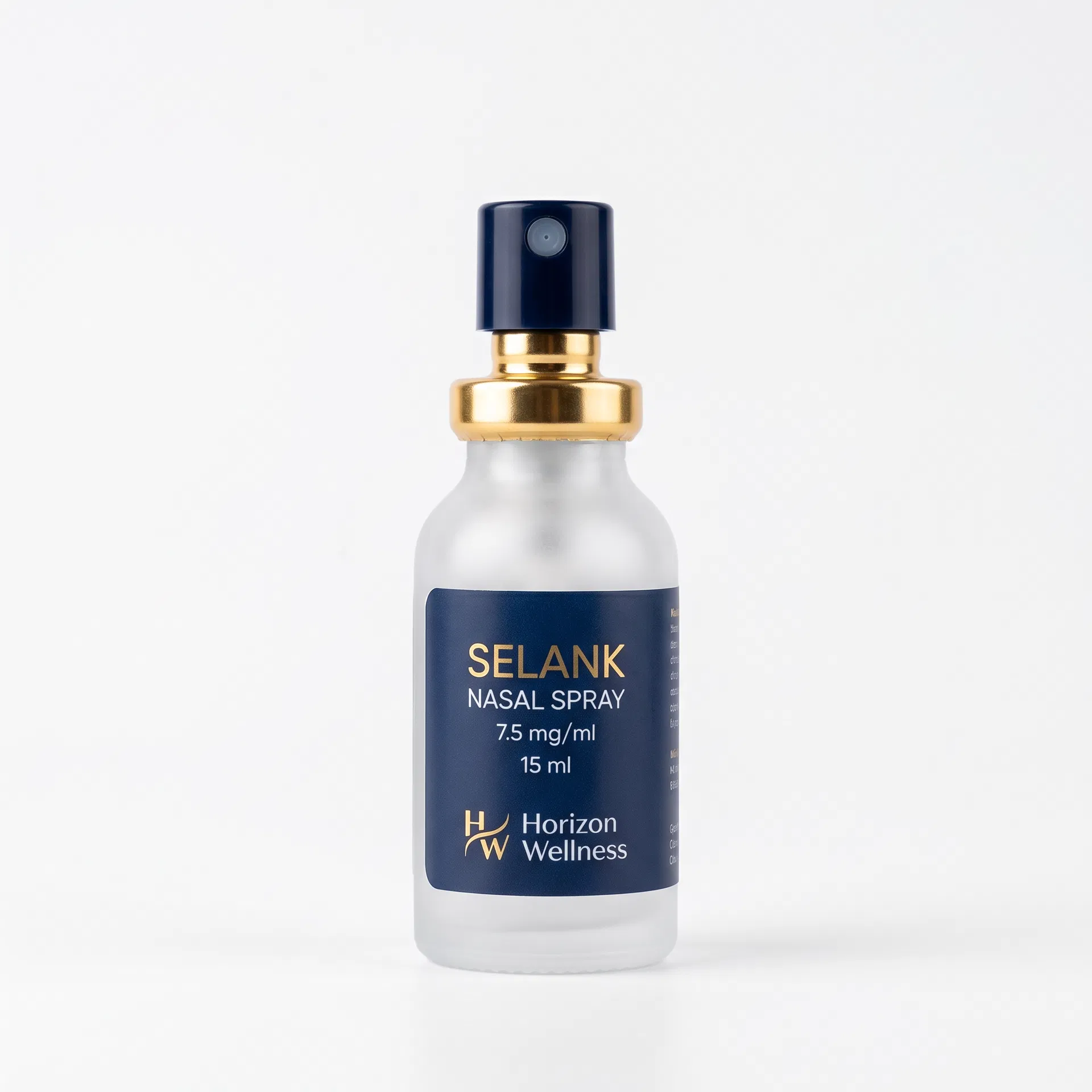 Selank peptide nasal spray bottle