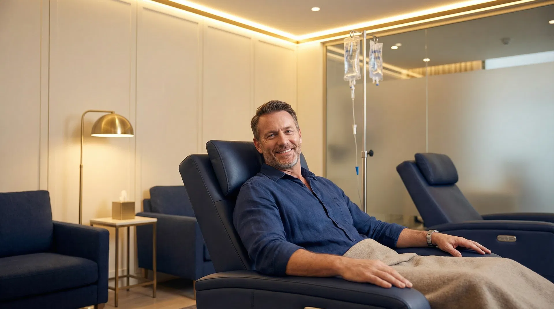 Patient receiving treatment at Australian Longevity Clinic