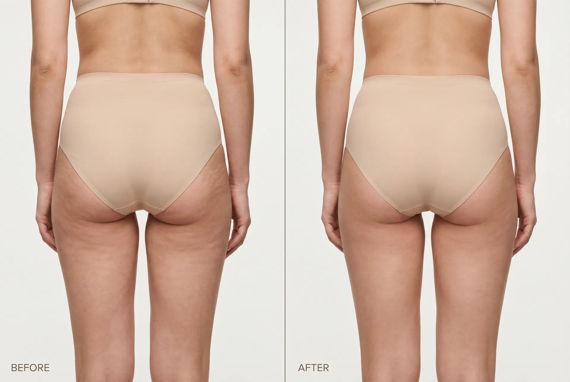 Glutes — before and after results with the ZENN SculptRoll