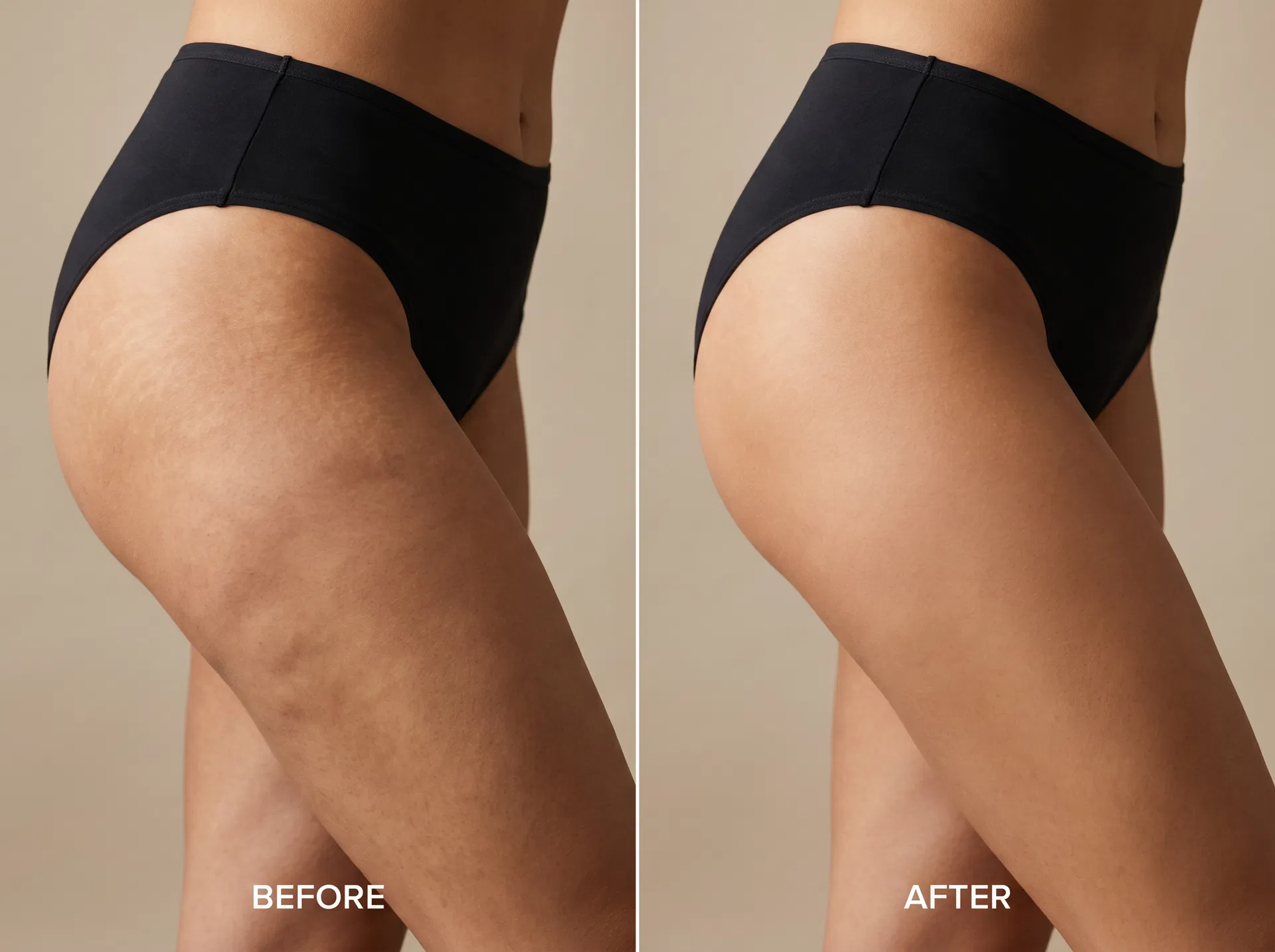 Inner Thighs — before and after results with the ZENN SculptRoll