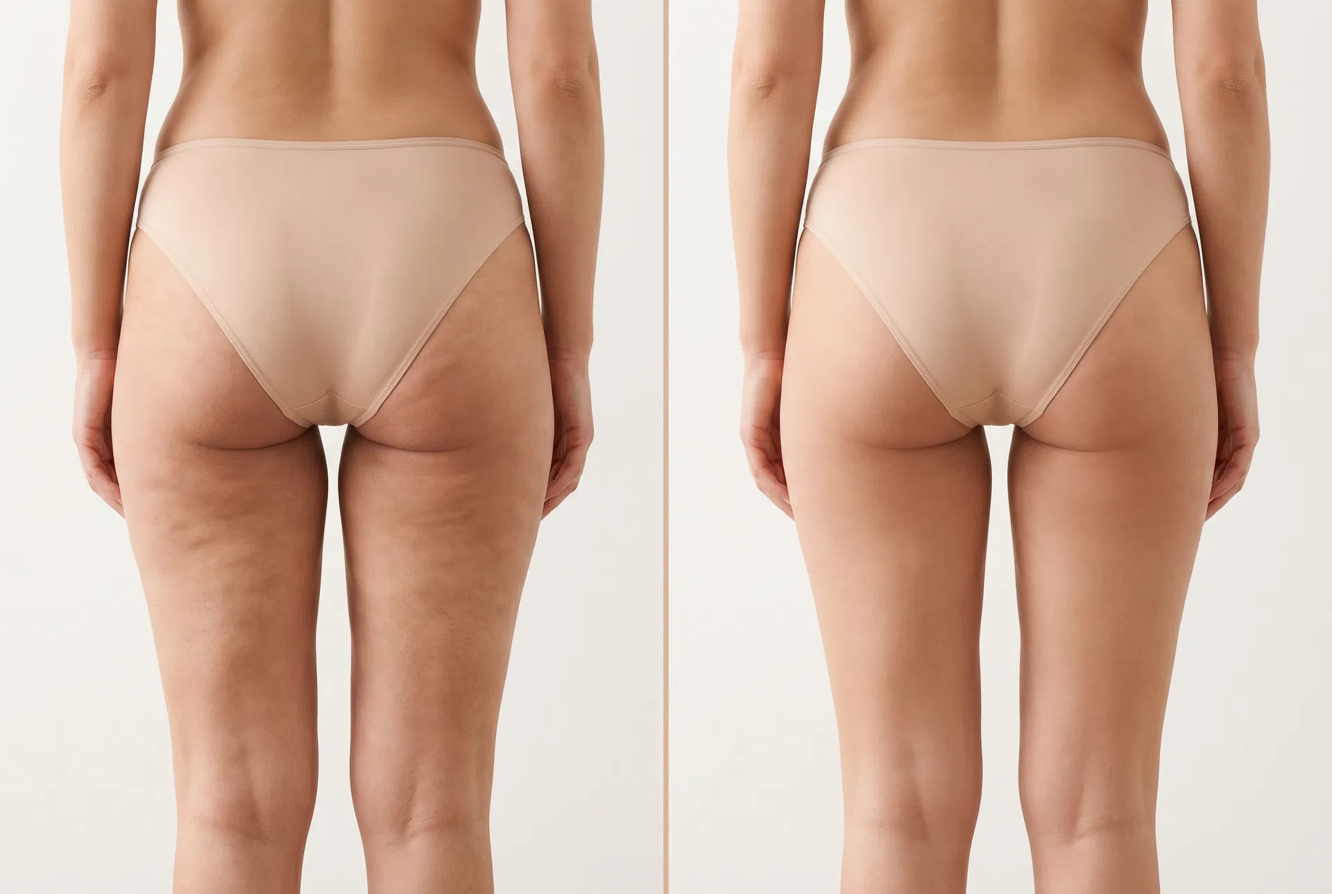 Back of Thighs — before and after results with the ZENN SculptRoll