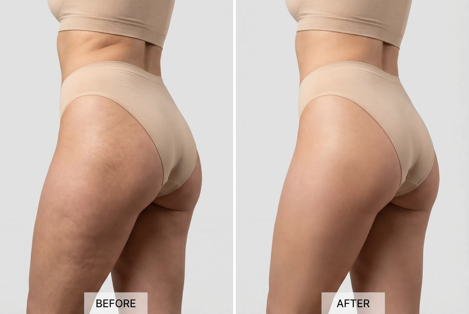 Outer Thigh — before and after results with the ZENN SculptRoll