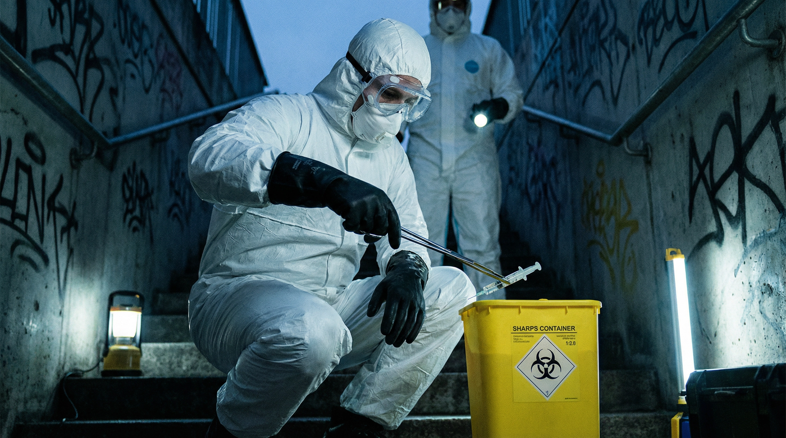 Professional needle sweep and sharps removal Yorkshire