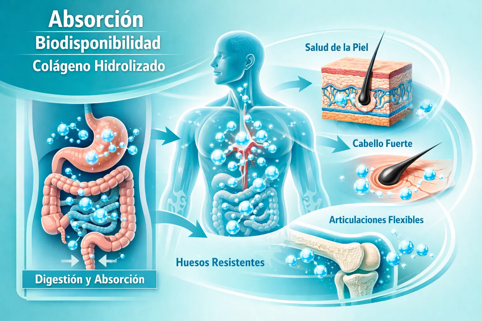 Absorción y Biodisponibilidad del Colágeno