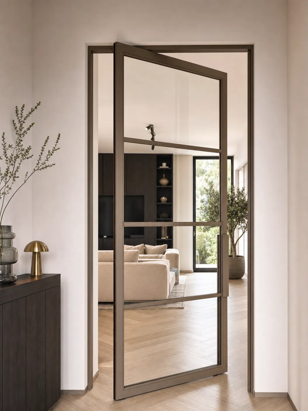 Stalen deur in Supra Bronze - tweede foto