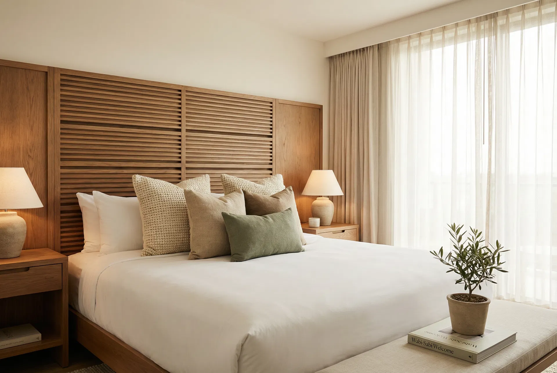 Beautifully designed hotel room