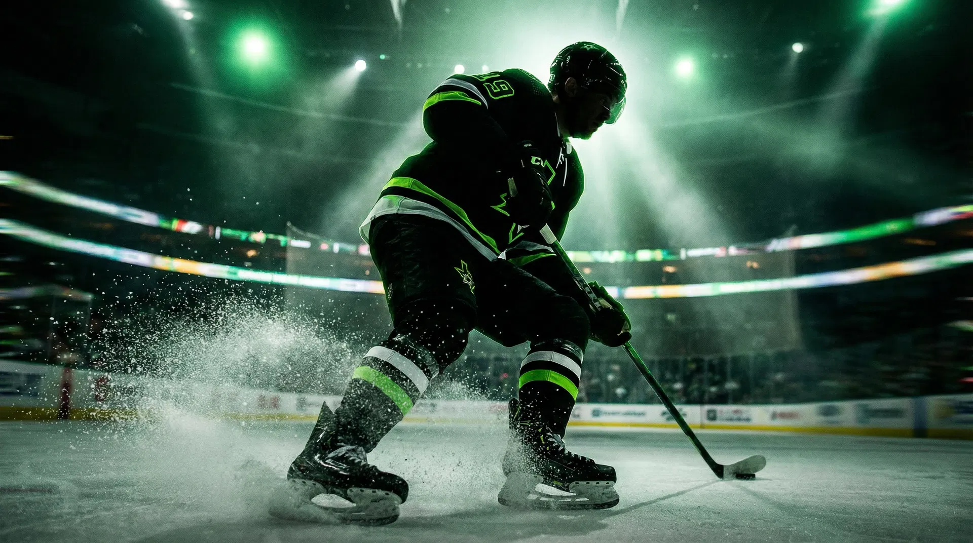 Hockey player in action