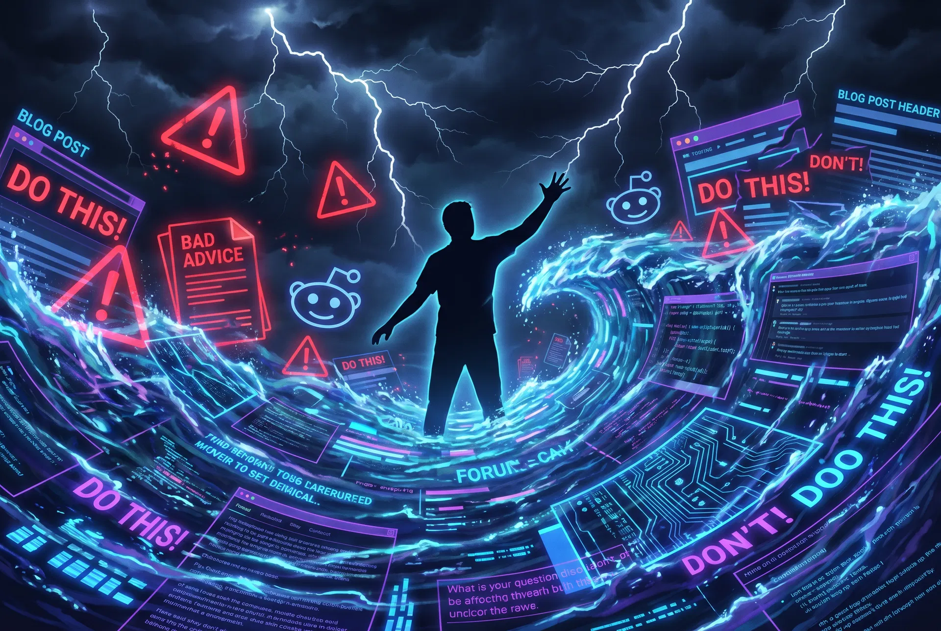 Drowning in Reddit threads and bad advice