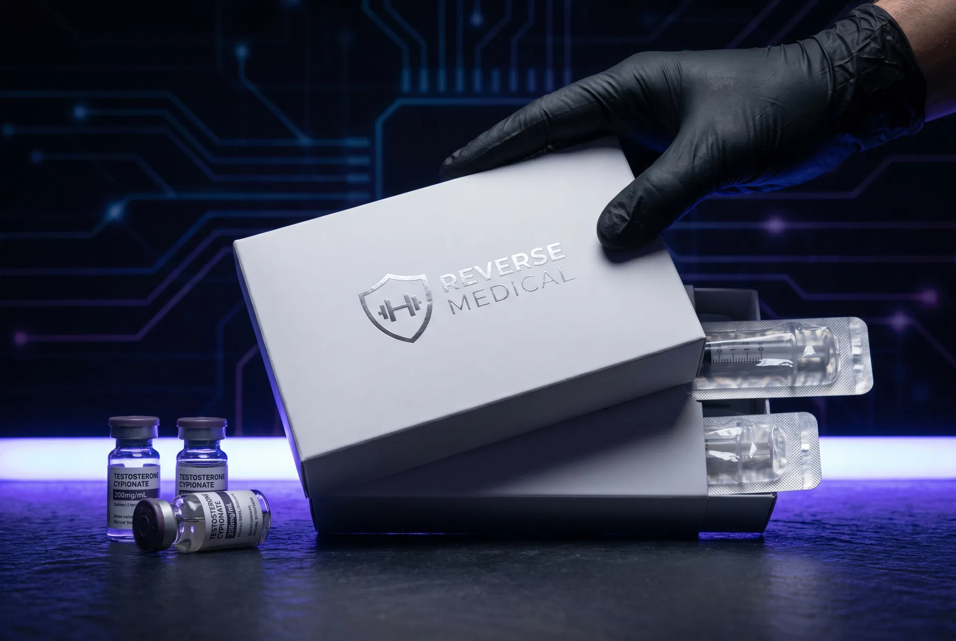 Reverse Medical prescription delivery box