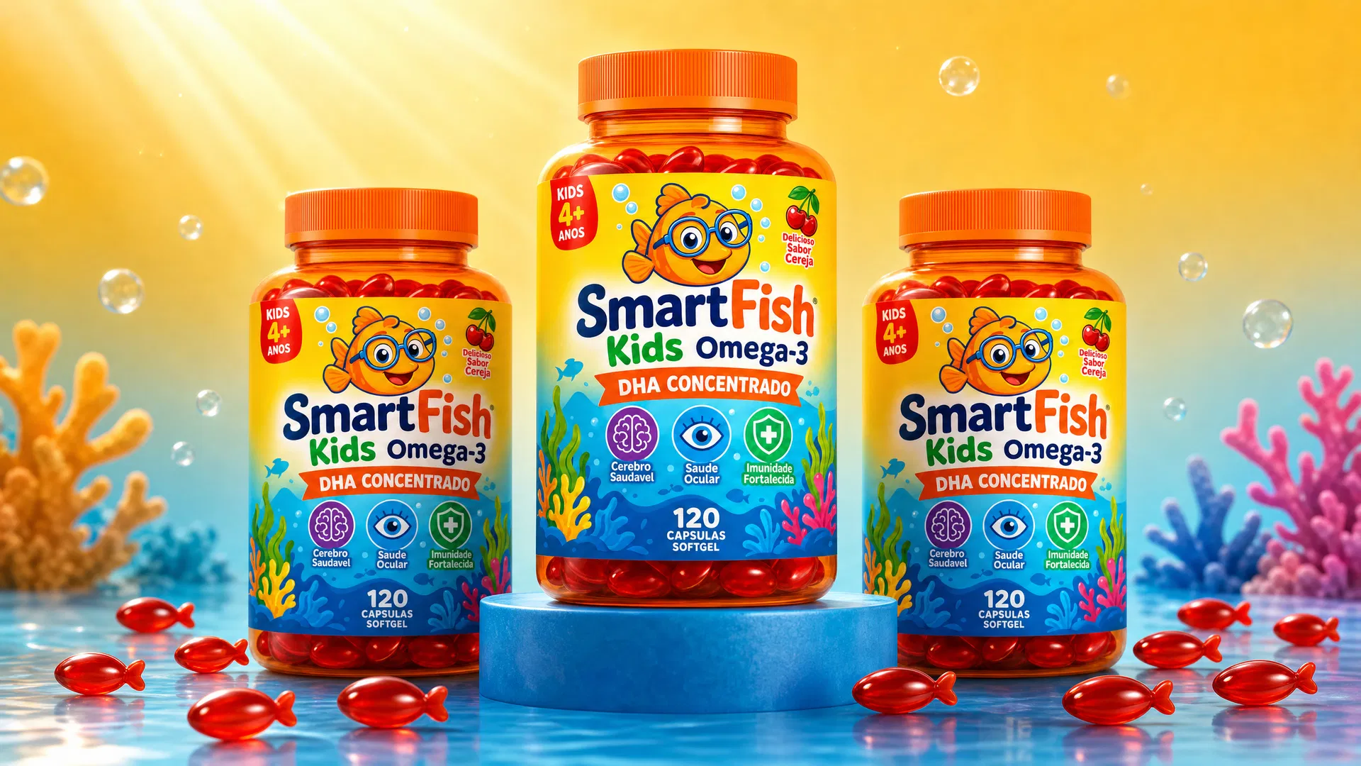 3 Frascos SmartFish