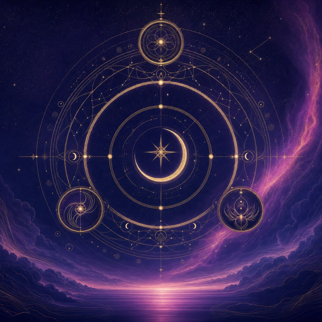 Golden LUNAWAKE numerology orb for core numbers