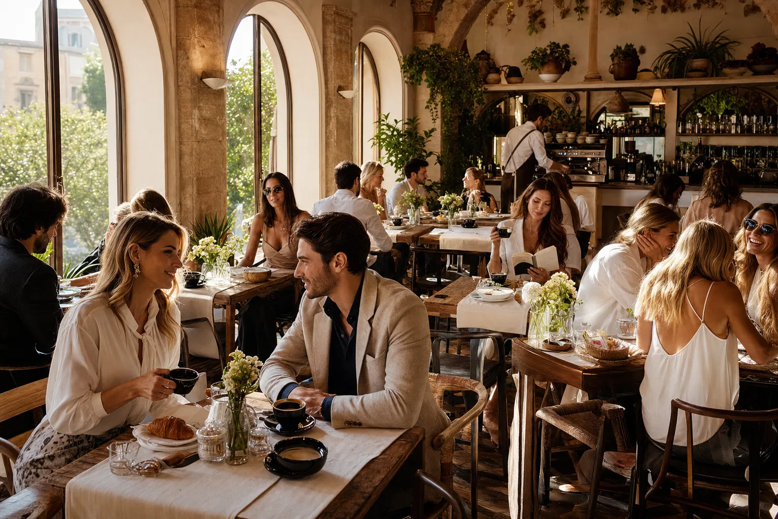 Gehobenes Café