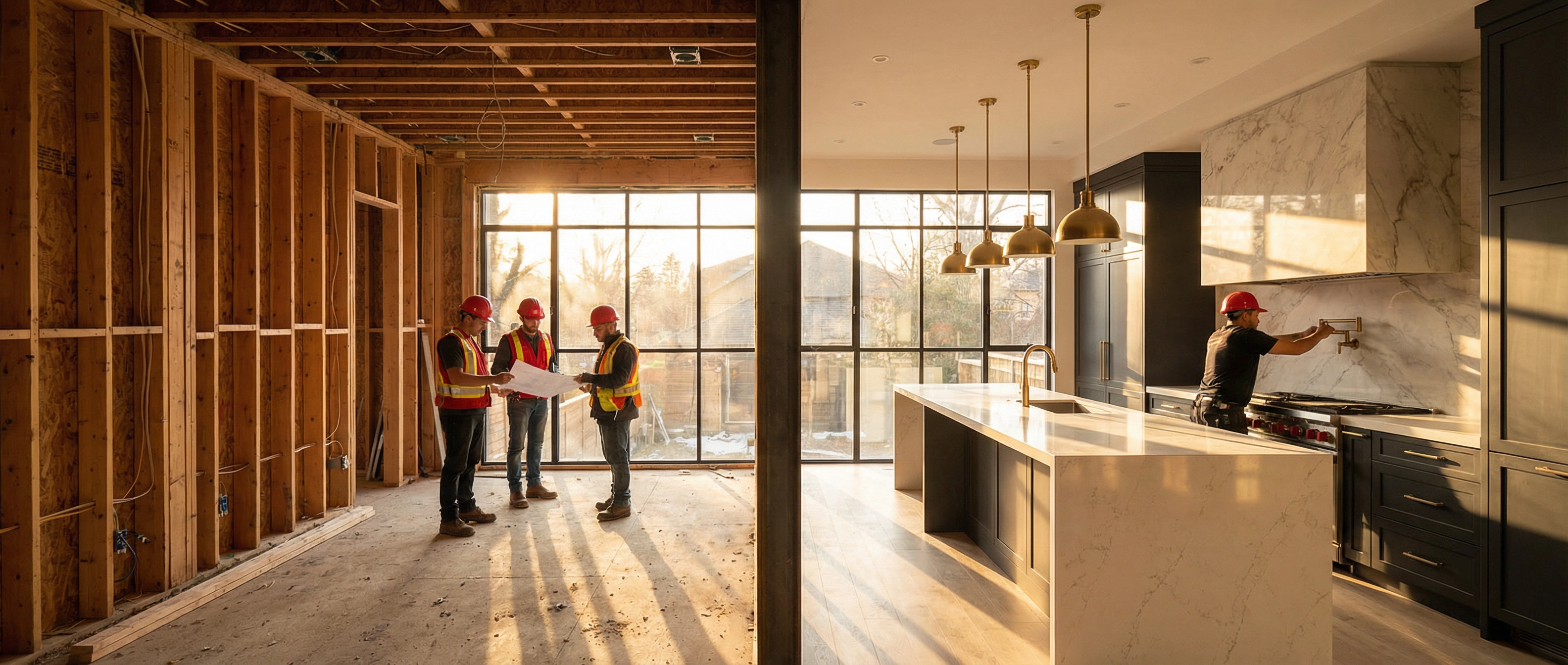 BIG B Inc. - Expert Renovation Team in Toronto BIG B Inc. professional renovation team working on a luxury kitchen transformation in Toronto