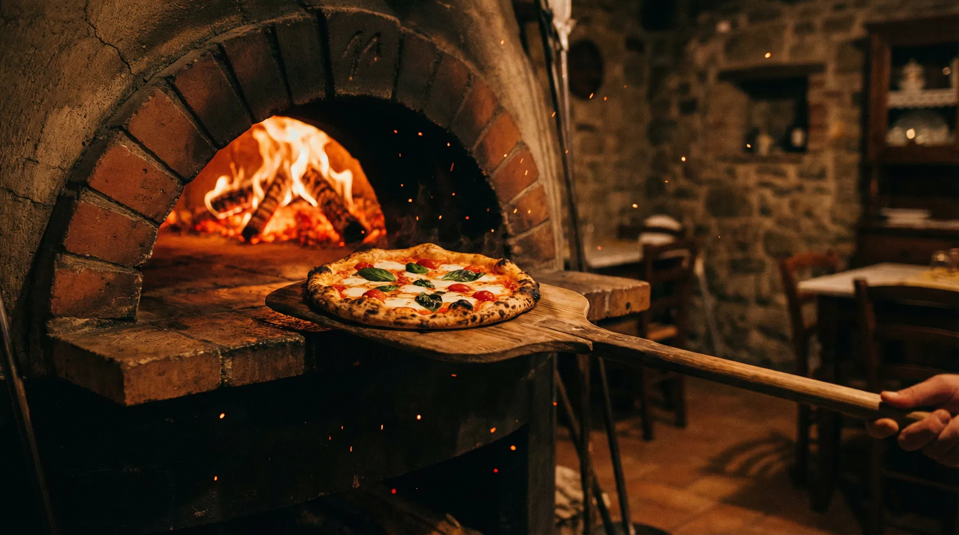 Authentic Neapolitan pizza fresh from the wood-fired oven at Pizza e Pazzi Toronto