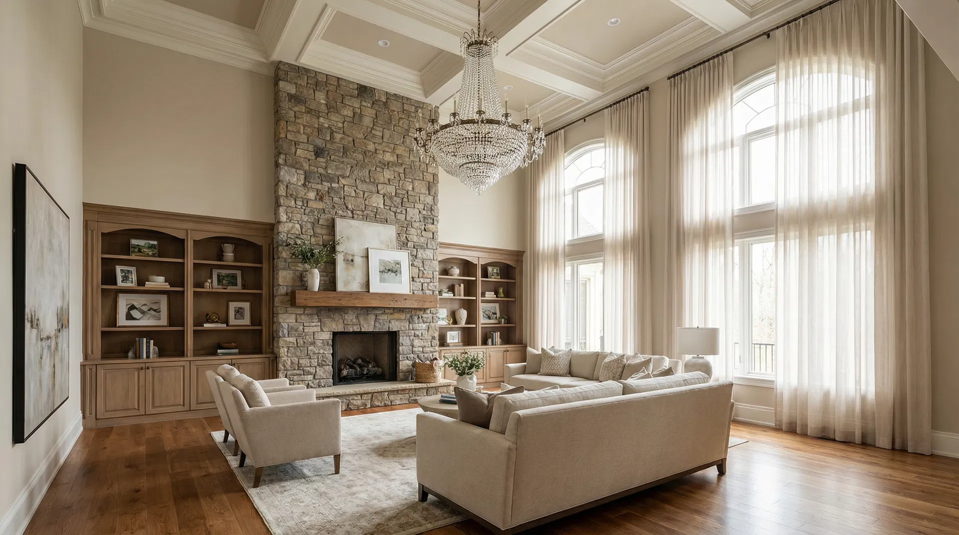 Monlis Homes - Luxury Interior Design & Custom Home Building Luxury living room interior designed and built by Monlis Homes - custom home builder Toronto GTA