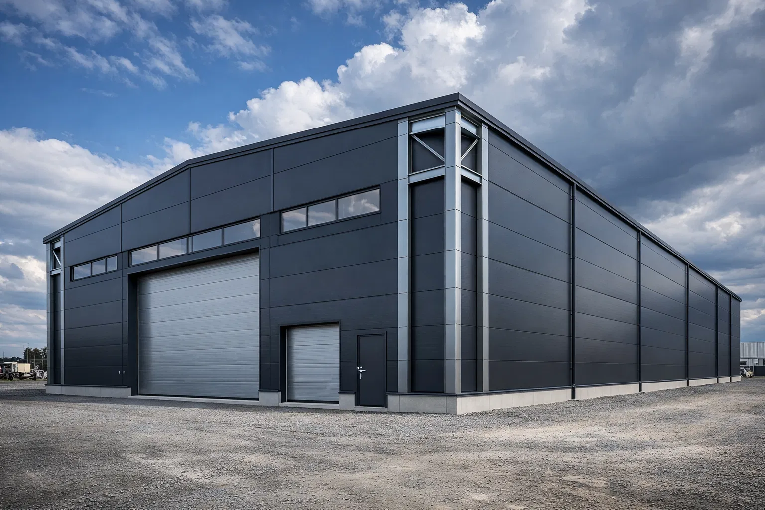 Hală metalică industrială fabricată de MARK TECH PROD S.R.L.