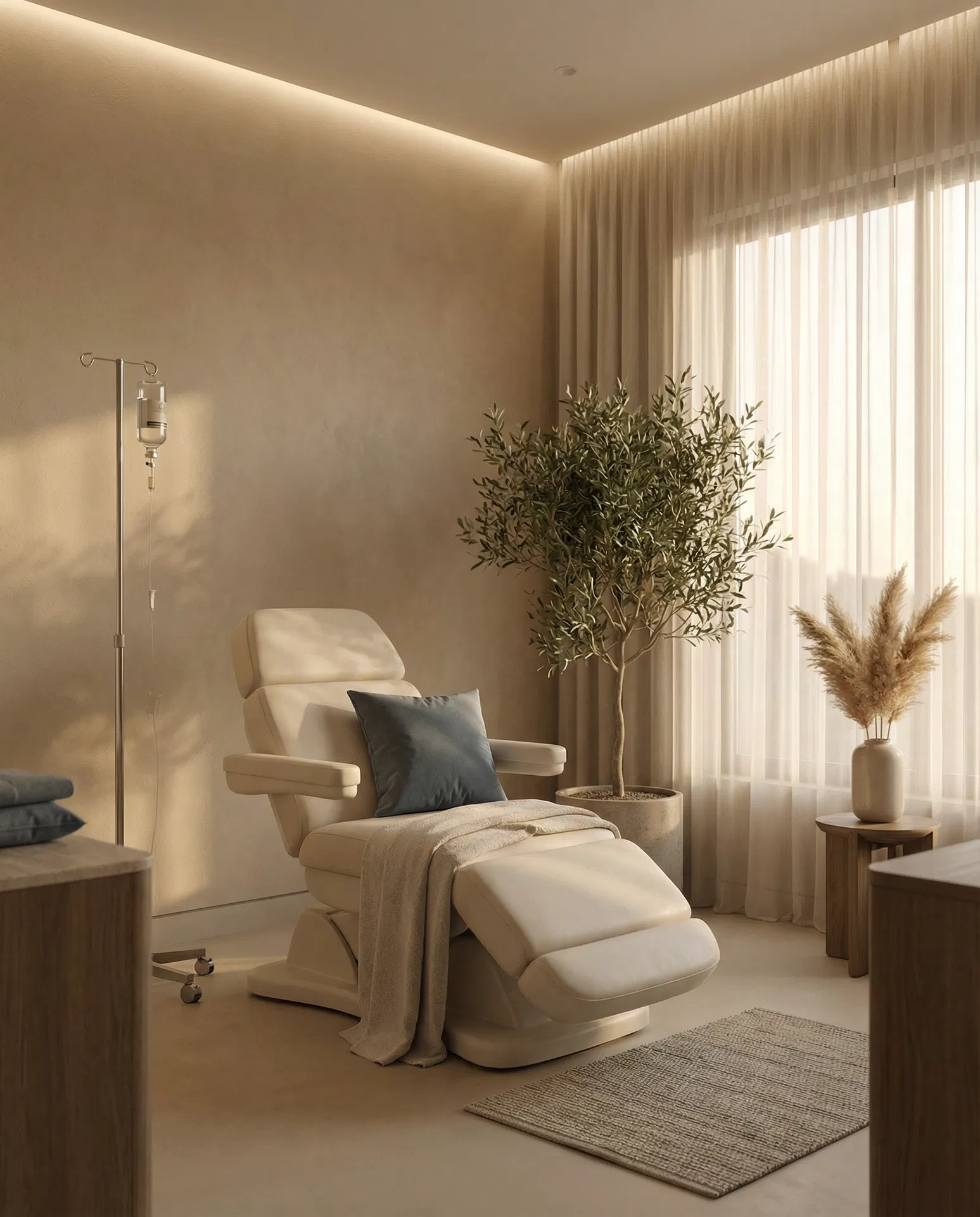 Annayah Aesthetics Brighton Bio-Optimisation IV therapy treatment room