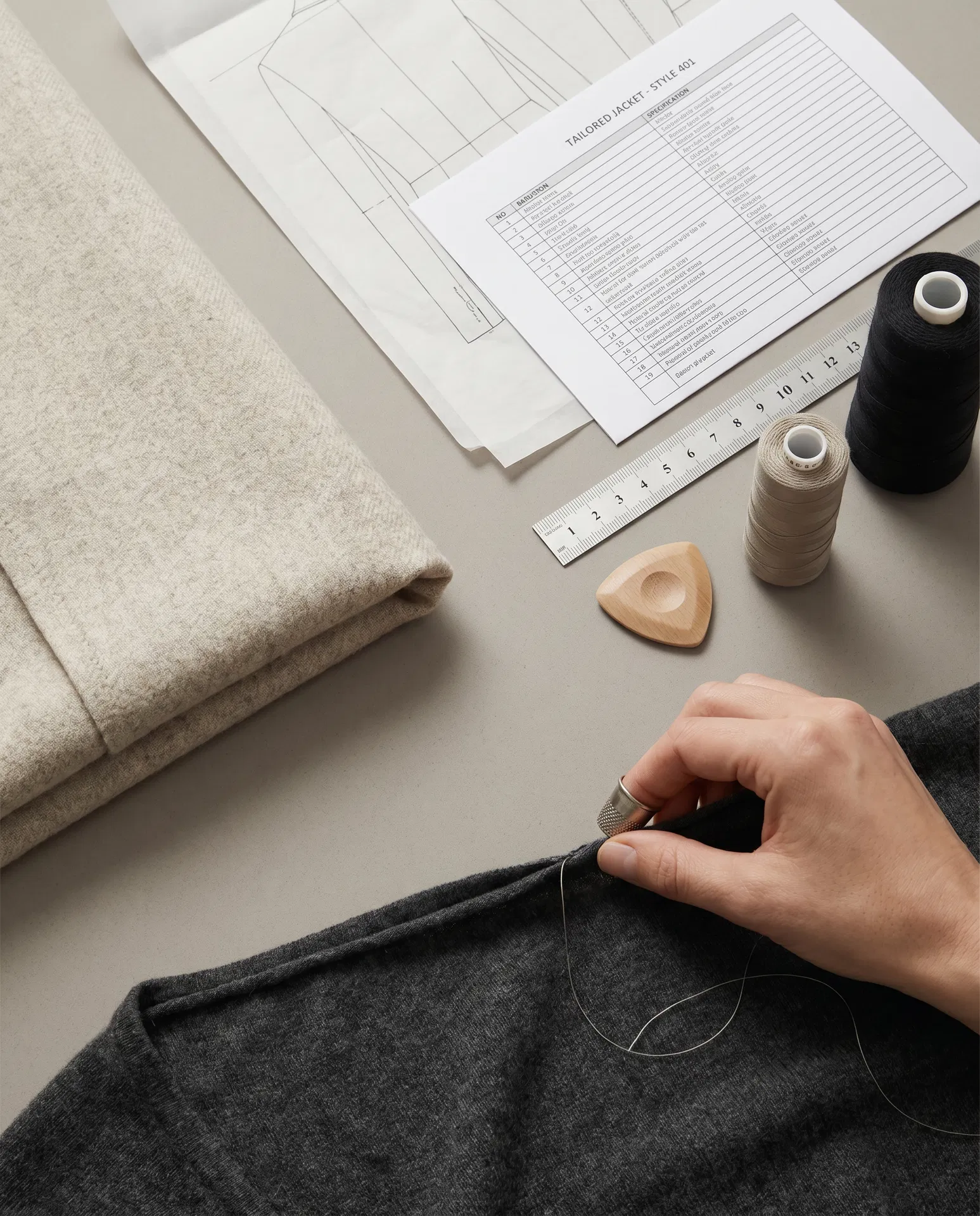 Sweet Rain Apparel technical development and material detail