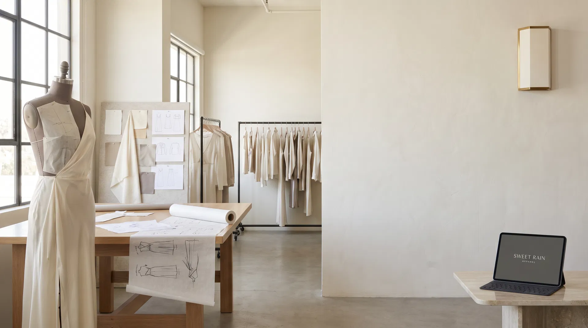 Sweet Rain Apparel design-led atelier workspace