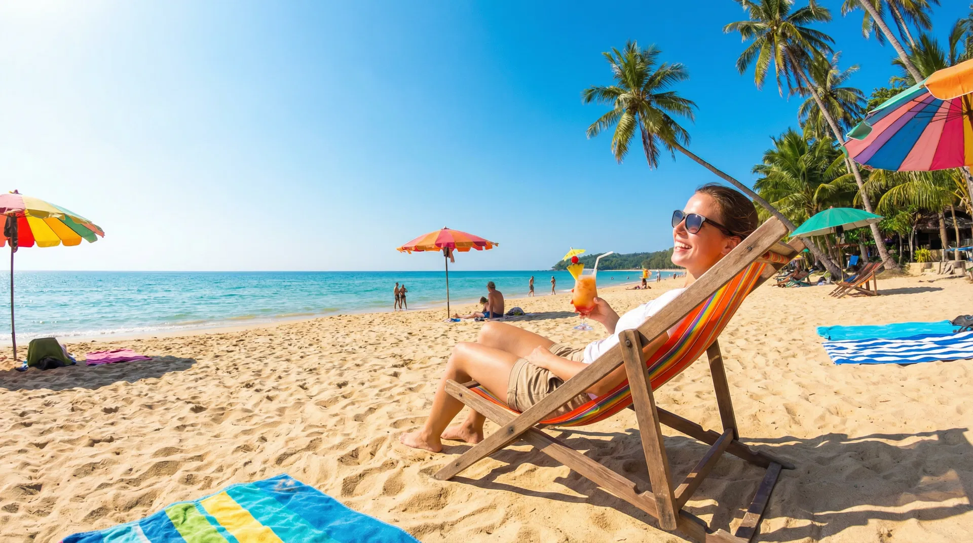 Me relaxing on the beach while The Netwrk gives me interviews