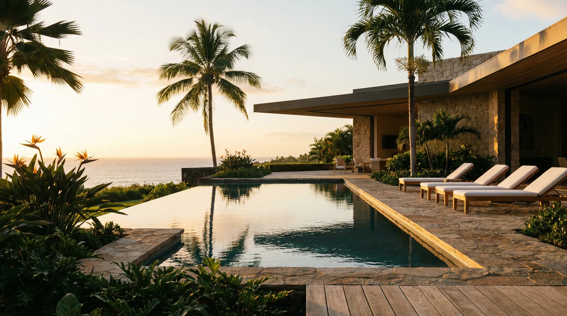 Infinity pool at the estate