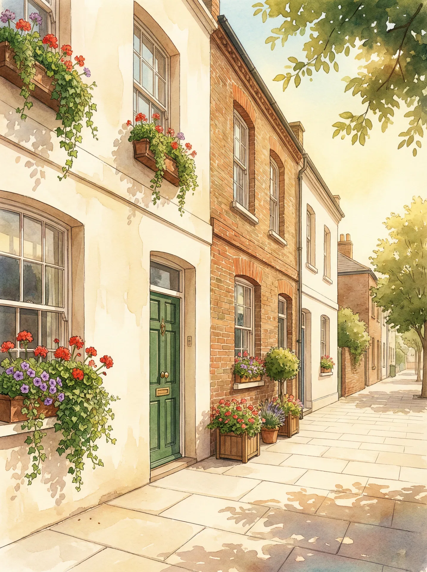 British terraced house