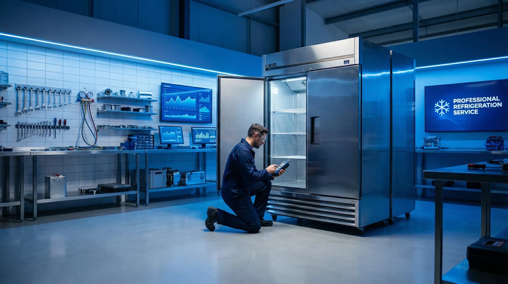 Técnico profissional de refrigeração