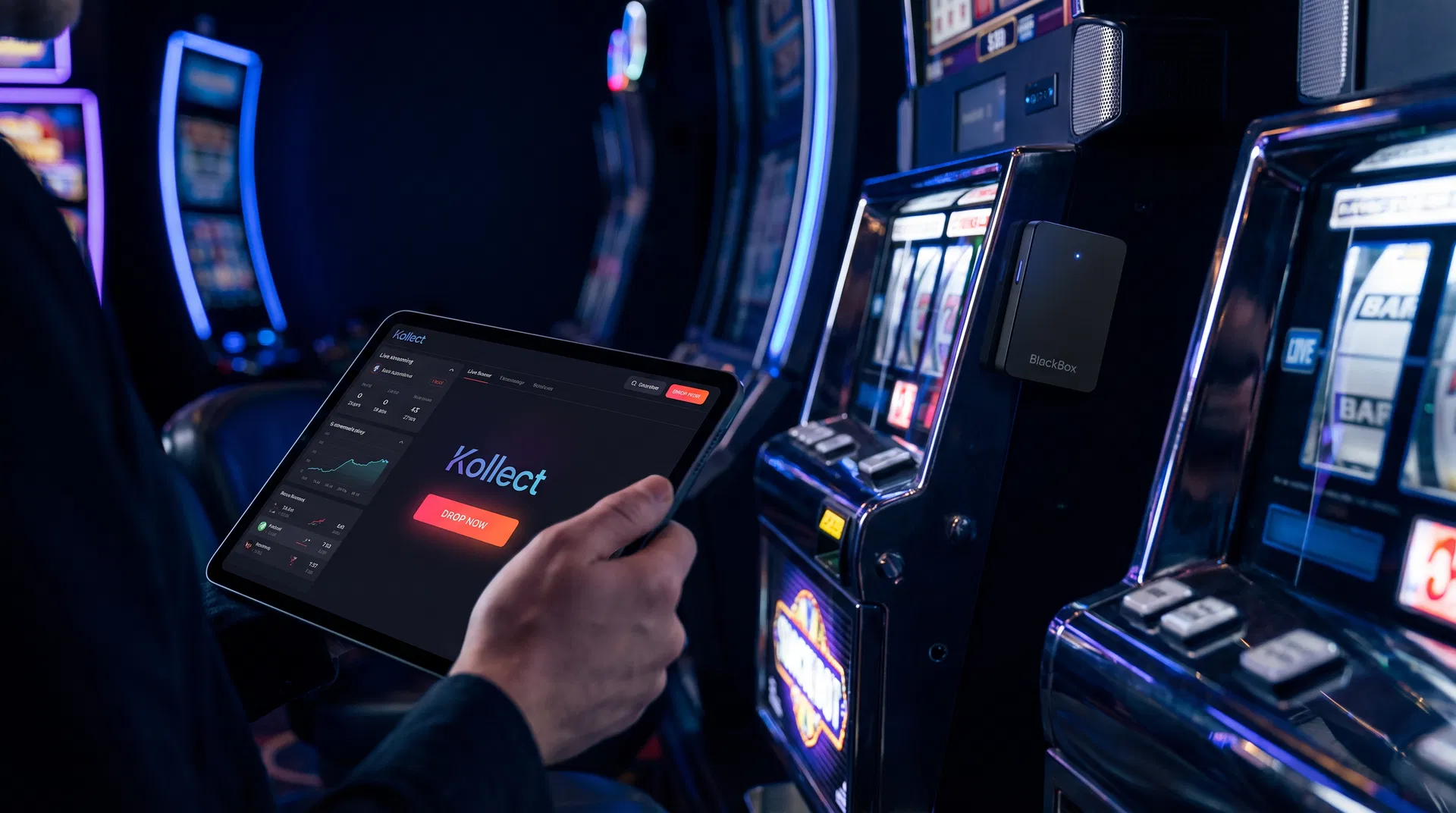 Kollect app on tablet