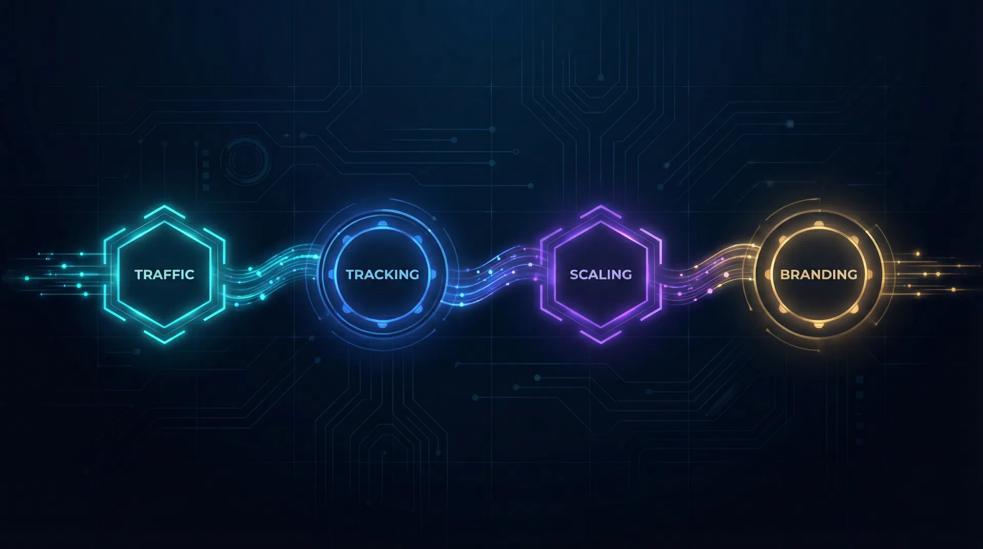 Apex Growth Architecture: Traffic → Tracking → Scaling → Branding