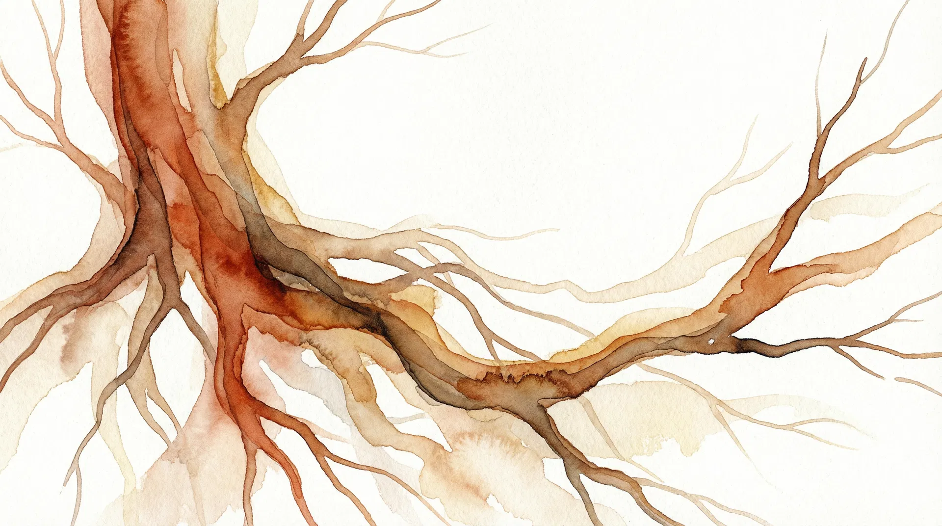 Watercolor root divider