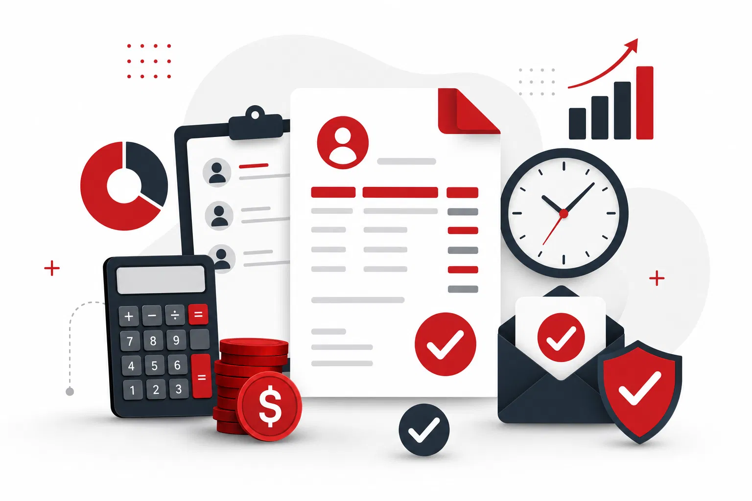 Payroll management illustration