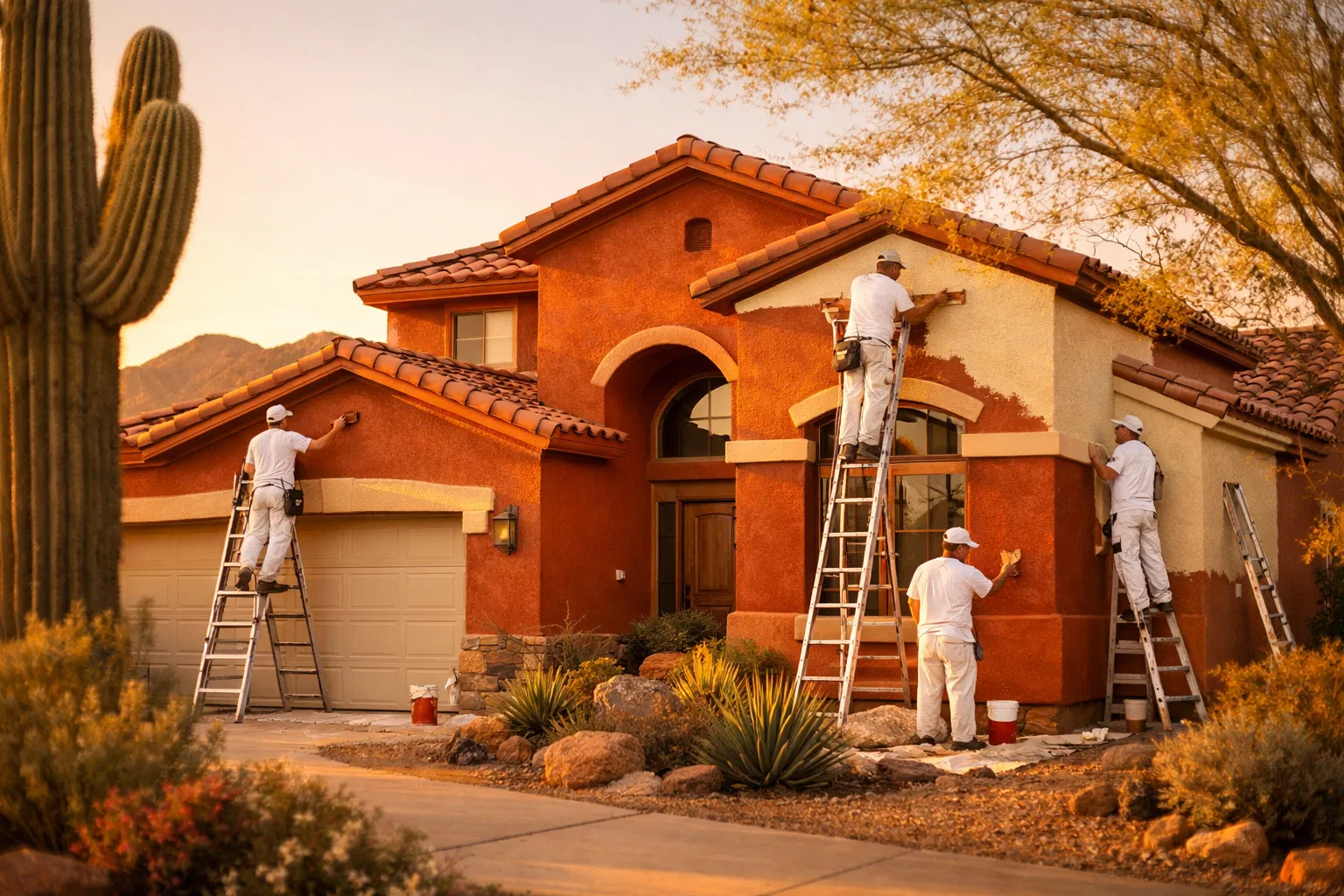 Tim Dumbrell Painting team