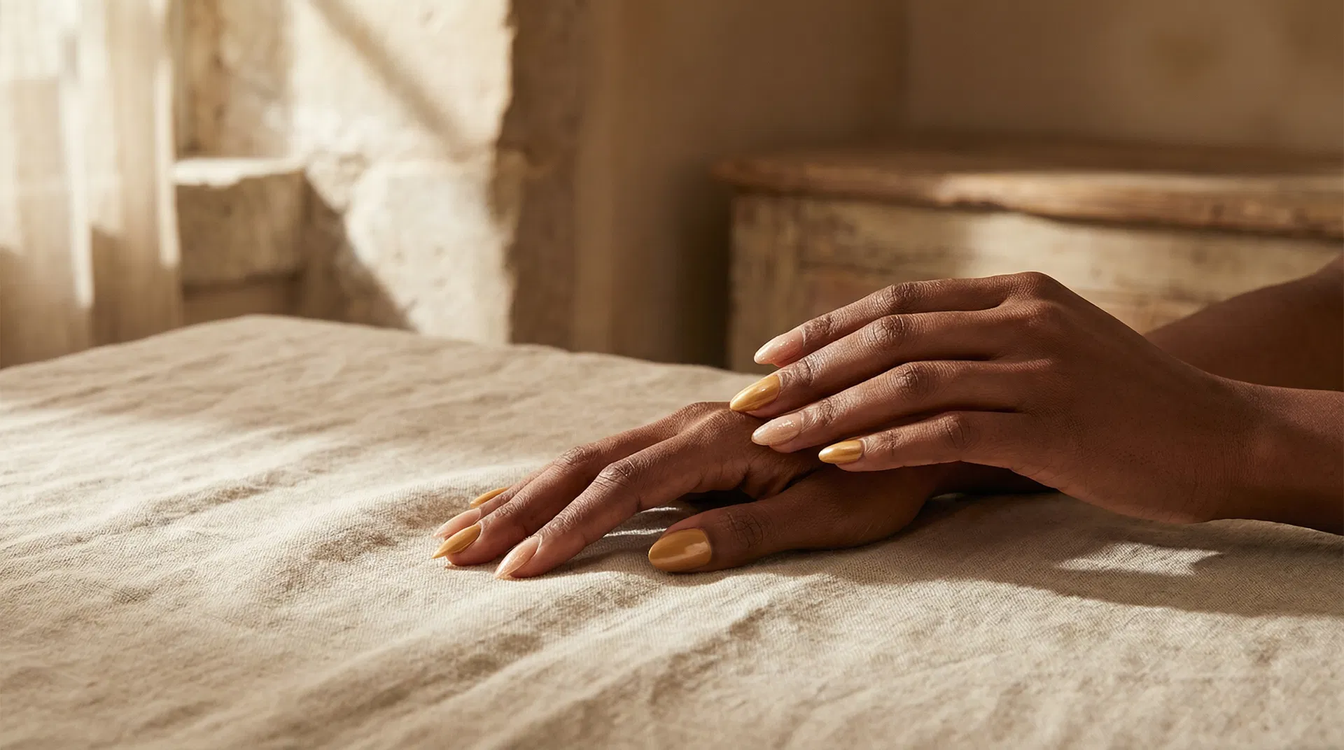 Beautifully manicured hands at Kaizen Beauty