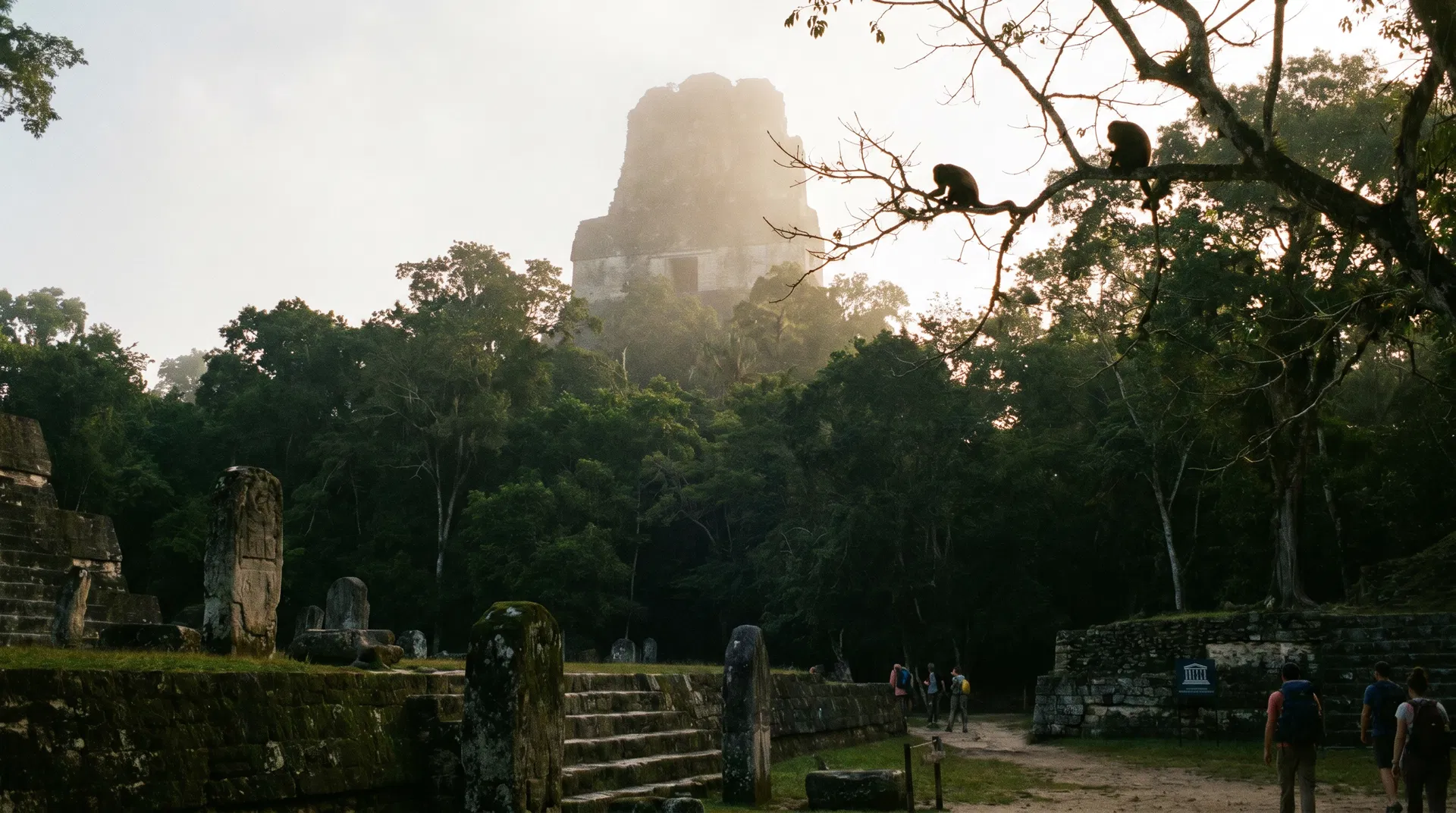 Guatemala — ancient Maya temples and lush jungle landscape
